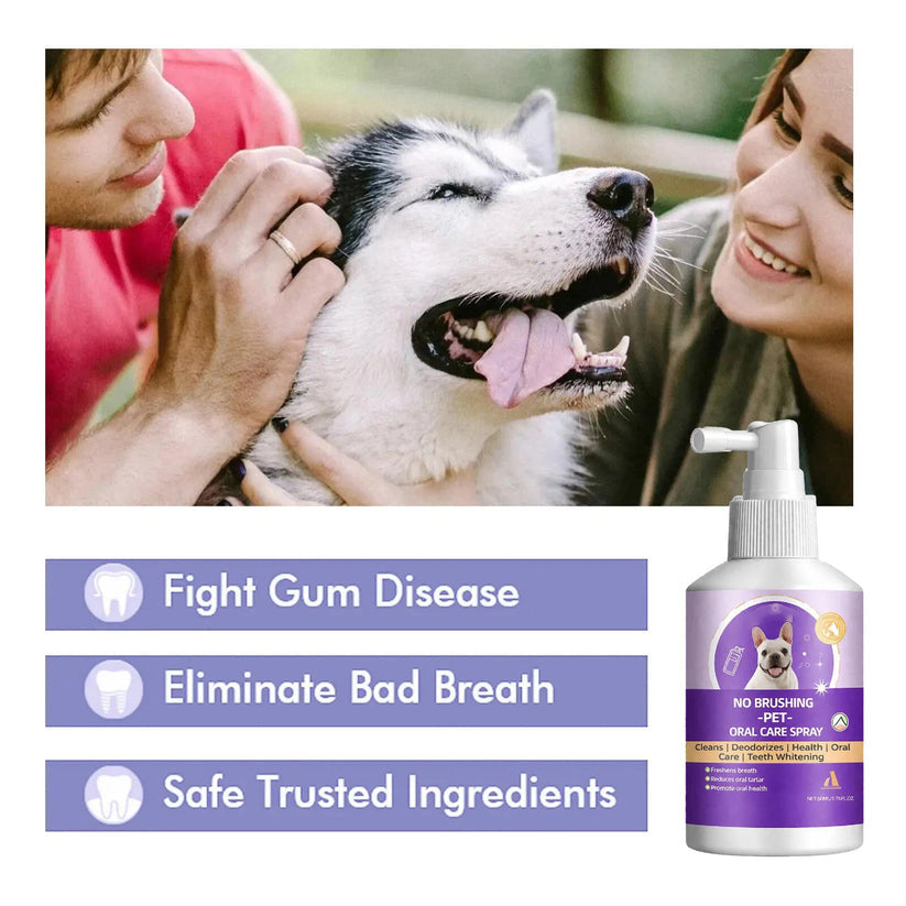Pet Oral Care Spray for Dogs & Cats