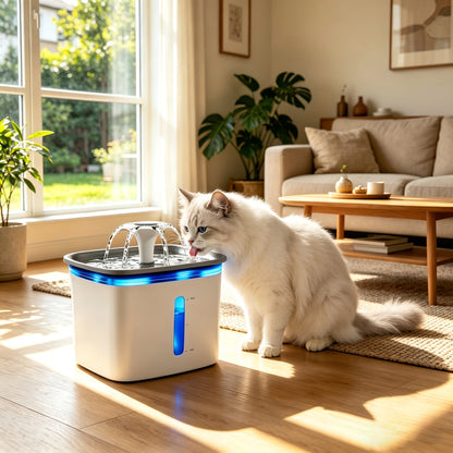 Automatic Pet Water Fountain with Filter Set and Silicone Mat