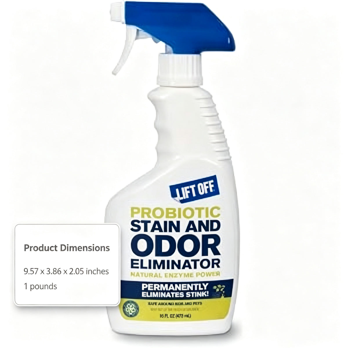 Probiotic Stain and Odor Eliminator Spray for Carpet, Upholstery, and Hard Floors