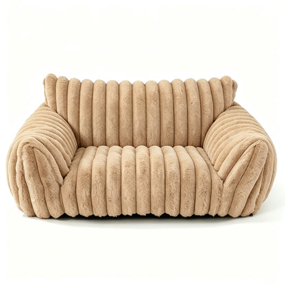 Fluffy Pet Couch Bed with Removable Washable Cover