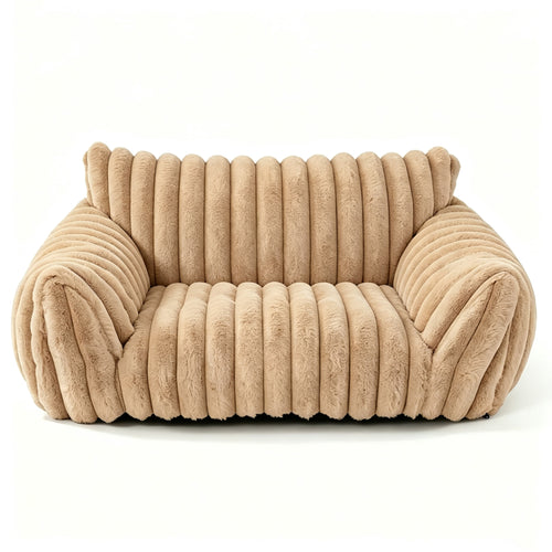 Fluffy Pet Couch Bed with Removable Washable Cover