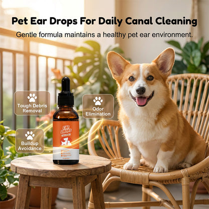 Natural Dog & Cat Ear Drop for Itching & Wax Build-Up
