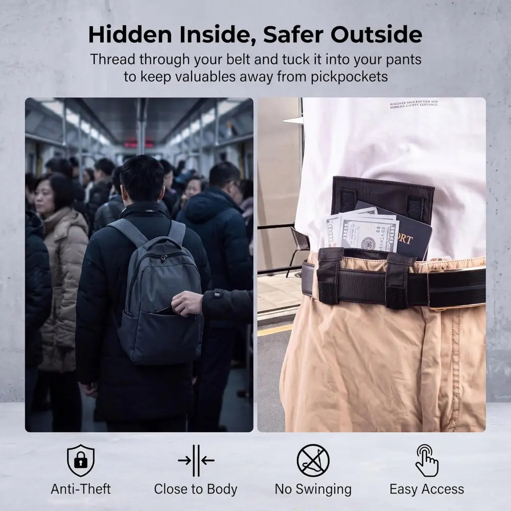 Anti-Theft Passport Pouch | Keep What Matters Close. Travel With Confidence.